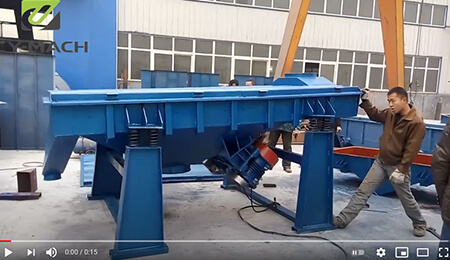 Inclining Linear Vibratory Sifter for Testing Running